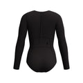 Speedo Women's Colorblock Long Sleeve Zip Back One Piece Swimsuit  One Piece Swimsuits  Speedo