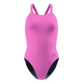 Speedo Women's Solid Leaderback One Piece Swimsuit  One Piece Swimsuits  Speedo