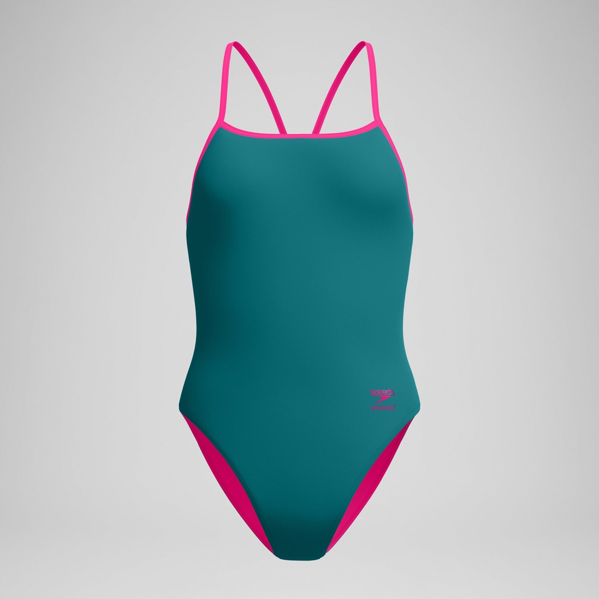 Speedo Women's Solid Turnback One Piece Swimsuit  Competition Swimsuits  Speedo