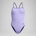 Speedo Women's Solid Turnback One Piece Swimsuit  Competition Swimsuits  Speedo