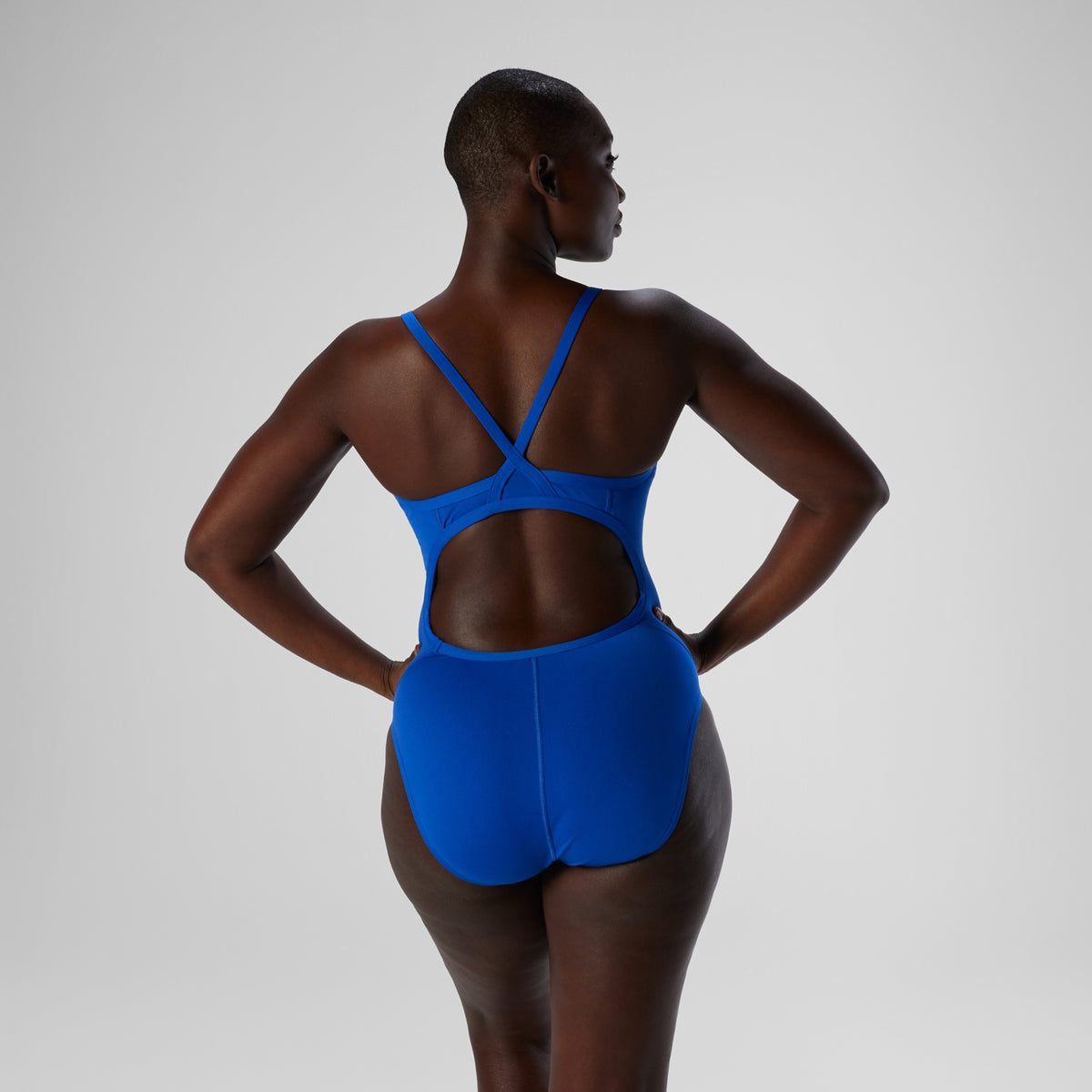 Speedo Women's Solid Endurance+ Thin Strap Team One-Piece Swimsuit  Team Solid  Speedo