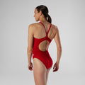 Speedo Women's Solid Endurance+ Thin Strap Team One-Piece Swimsuit  Team Solid  Speedo