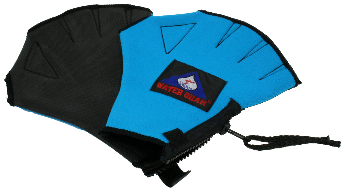 Water Gear All Neoprene Fingerless Force Gloves  Aqua Gloves and Swim Gloves  Water Gear