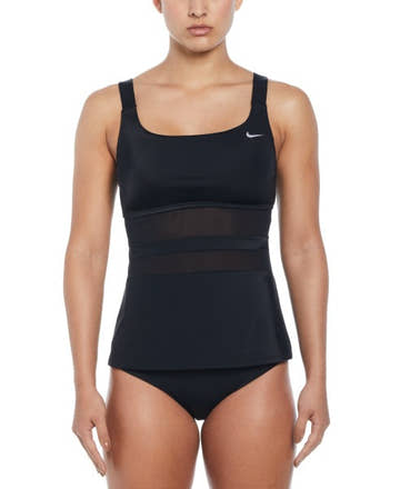 Nike Women's Mesh V-Back Tankini Set  Women's Tankini Top  Nike