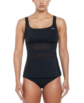 Nike Women's Mesh V-Back Tankini Set  Women's Tankini Top  Nike