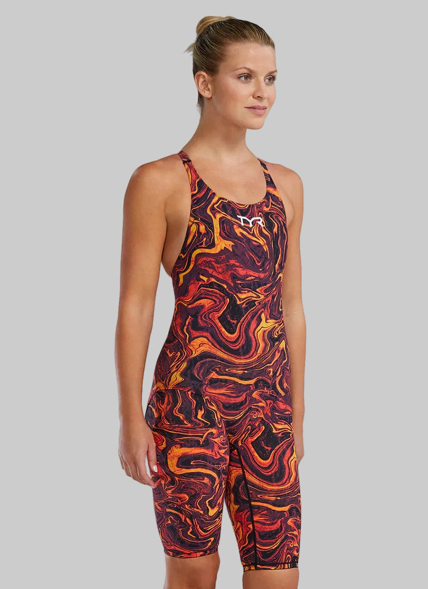 TYR Women's Thresher Hyperblitz Kneeskin Technical Suit  Technical Swimsuits  Tyr