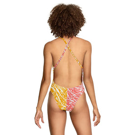 Speedo Print Half Split One Piece Swimsuit  One Piece Swimsuits  Speedo
