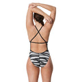 Speedo Women's Contort Stripes Crossback One Piece Swimsuit  One Piece Swimsuits  Speedo