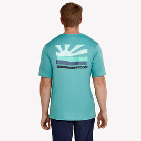 Speedo Short Sleeve Graphic Swim Shirt  Short Sleeve Rash Guard  Speedo