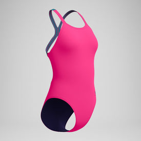 Speedo Women's Solid Powerback One Piece Swimsuit