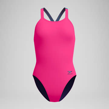 Speedo Women's Solid Powerback One Piece Swimsuit