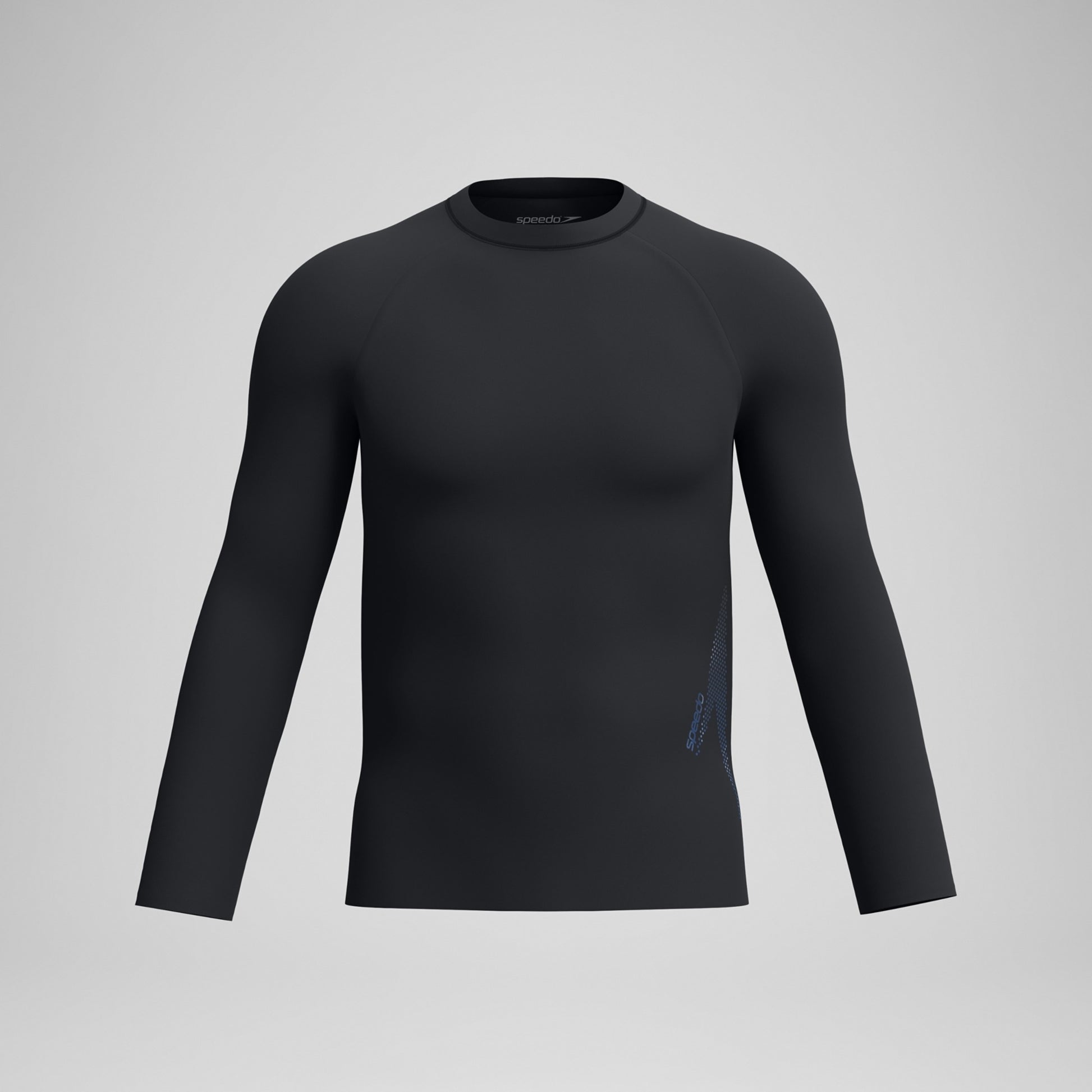 Speedo Men's Long Sleeve Solid Boom Rashguard  Long Sleeve Rash Guard  Speedo