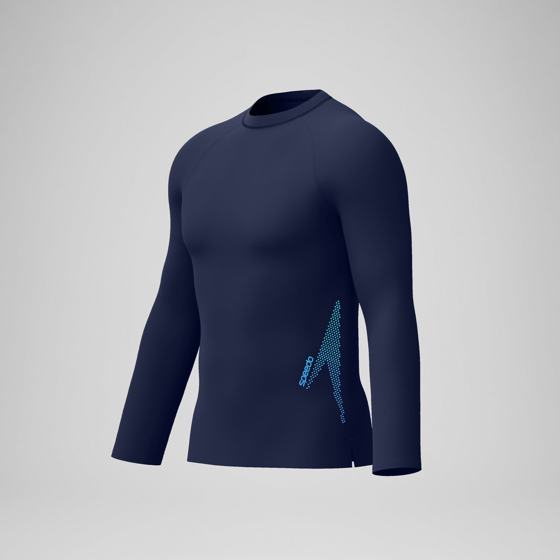 Speedo Men's Long Sleeve Solid Boom Rashguard  Long Sleeve Rash Guard  Speedo