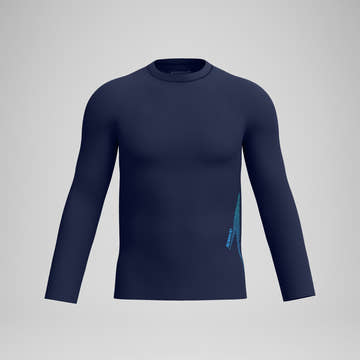 Speedo Men's Long Sleeve Solid Boom Rashguard  Long Sleeve Rash Guard  Speedo