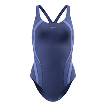 Speedo Women's Quantum Rib Splice One Piece Swimsuit  One Piece Swimsuits  Speedo