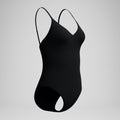 Speedo Women's Solid V-Neck One Piece Swimsuit  One Piece Swimsuits  Speedo