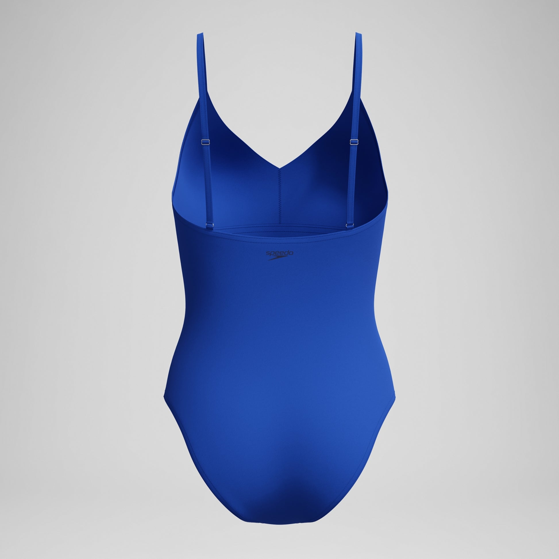 Speedo Women's Solid V-Neck One Piece Swimsuit  One Piece Swimsuits  Speedo
