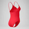 Speedo Women's Solid V-Neck One Piece Swimsuit  One Piece Swimsuits  Speedo