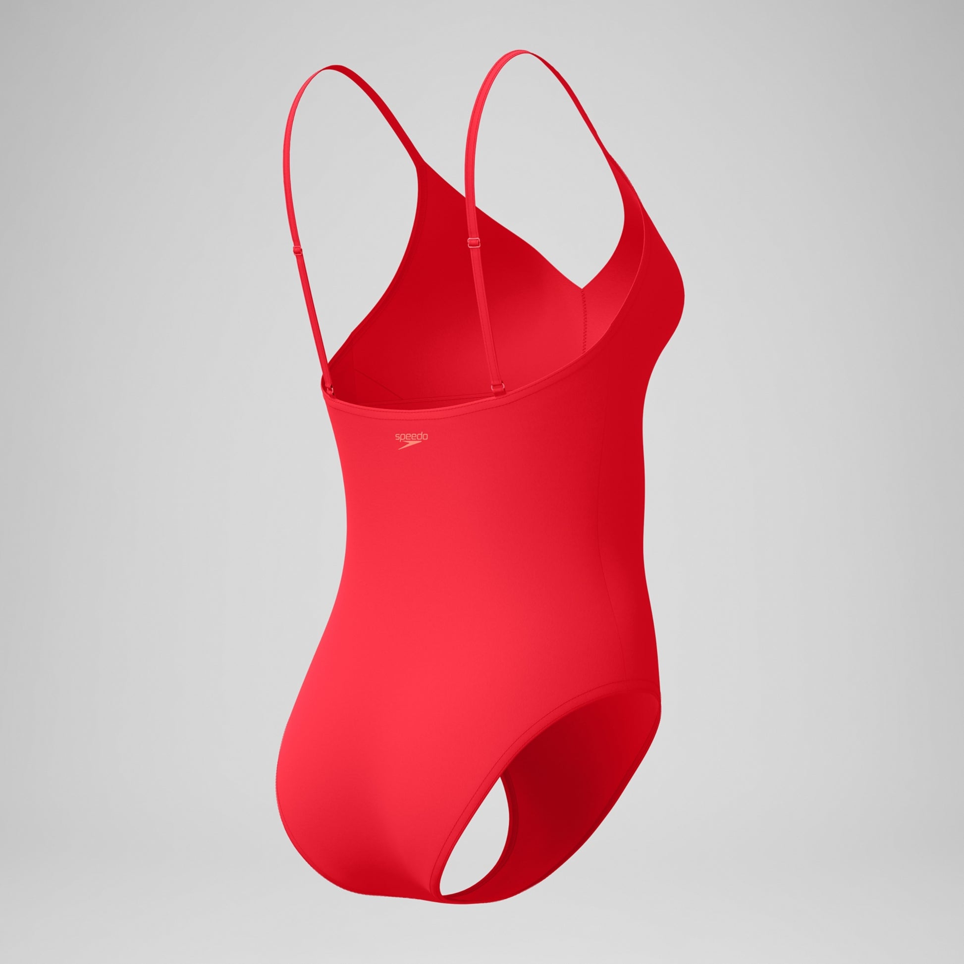 Speedo Women's Solid V-Neck One Piece Swimsuit  One Piece Swimsuits  Speedo