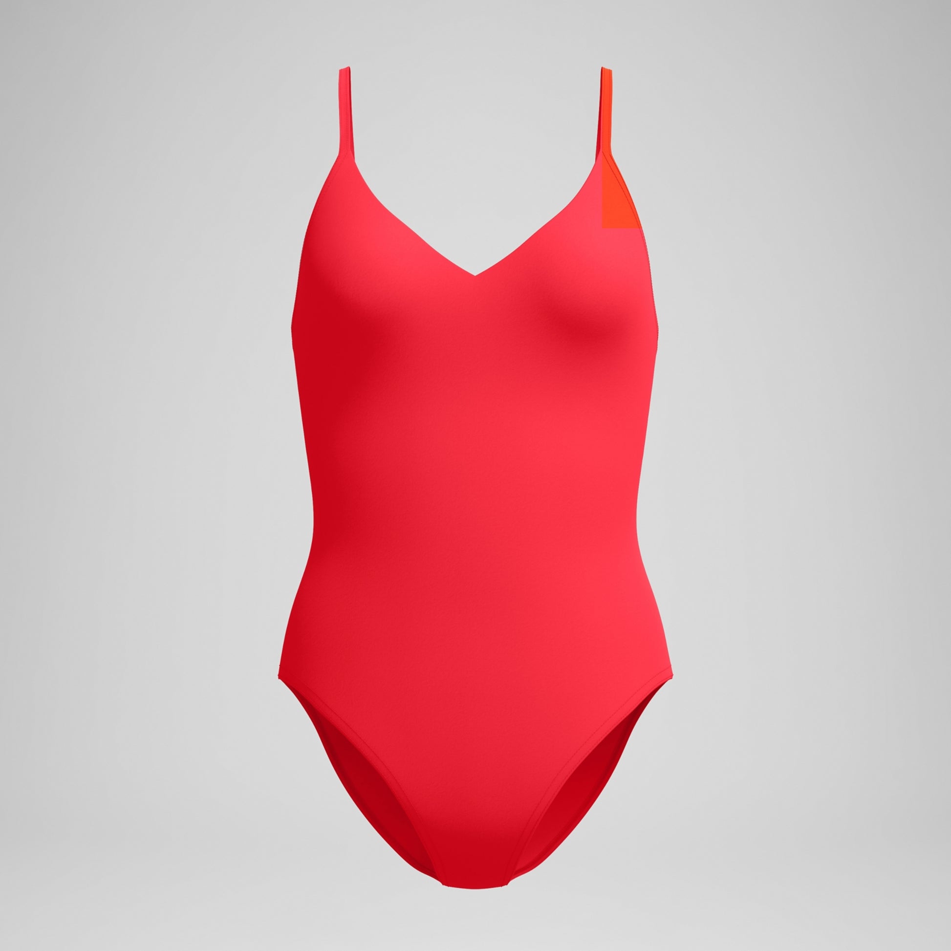 Speedo Women's Solid V-Neck One Piece Swimsuit  One Piece Swimsuits  Speedo