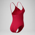 Speedo Women's Solid V-Neck One Piece Swimsuit  One Piece Swimsuits  Speedo