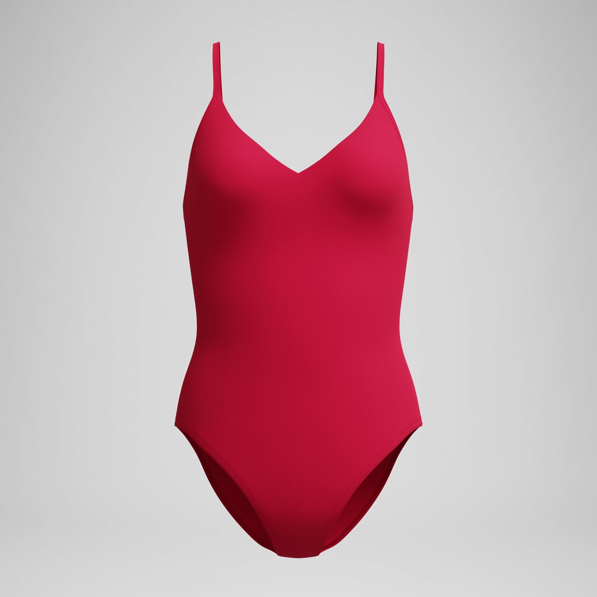 Speedo Women's Solid V-Neck One Piece Swimsuit  One Piece Swimsuits  Speedo
