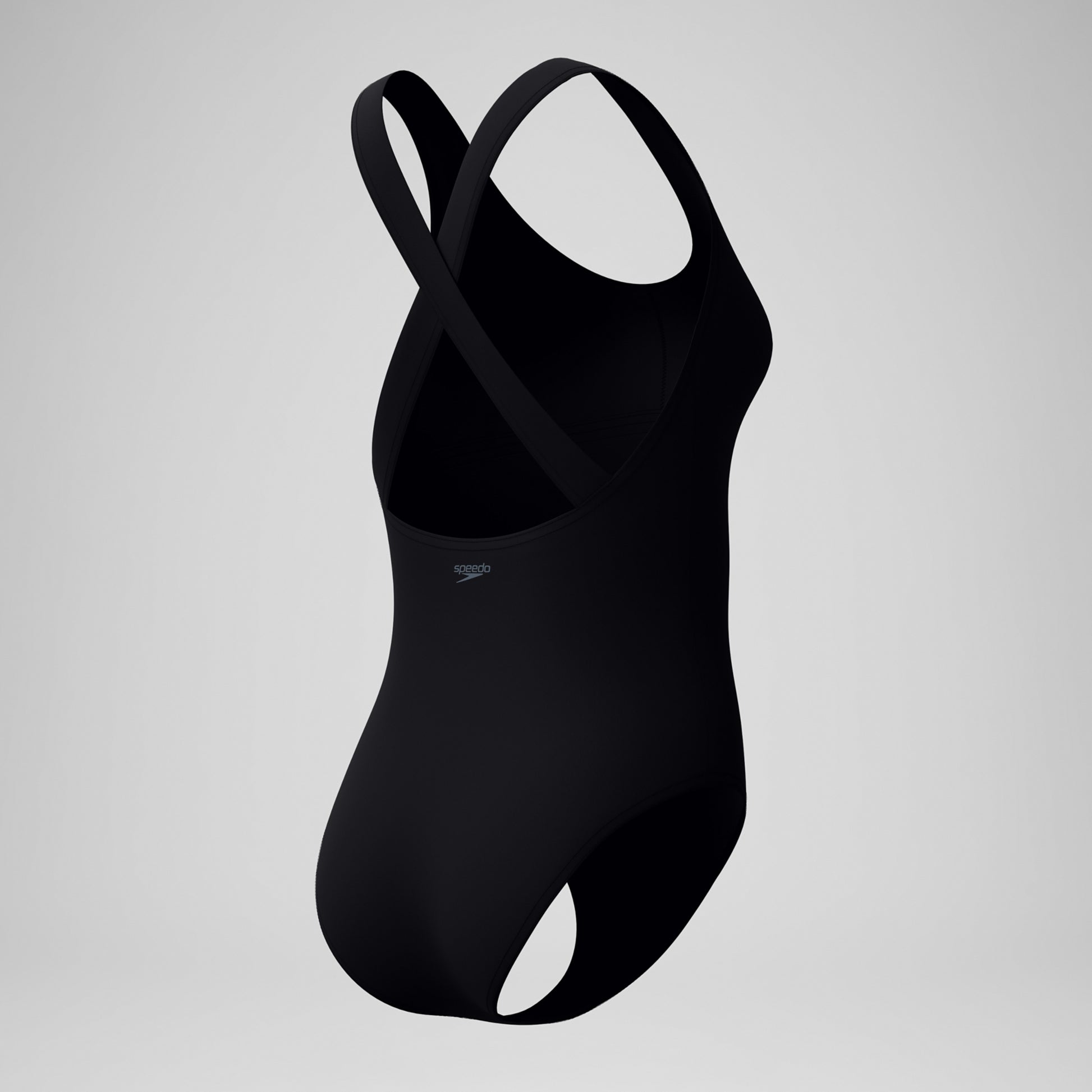 Speedo Women's Solid Scoop Neck One Piece Swimsuit  One Piece Swimsuits  Speedo