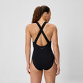 Speedo Women's Solid Scoop Neck One Piece Swimsuit  One Piece Swimsuits  Speedo