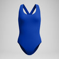 Speedo Women's Solid Scoop Neck One Piece Swimsuit  One Piece Swimsuits  Speedo