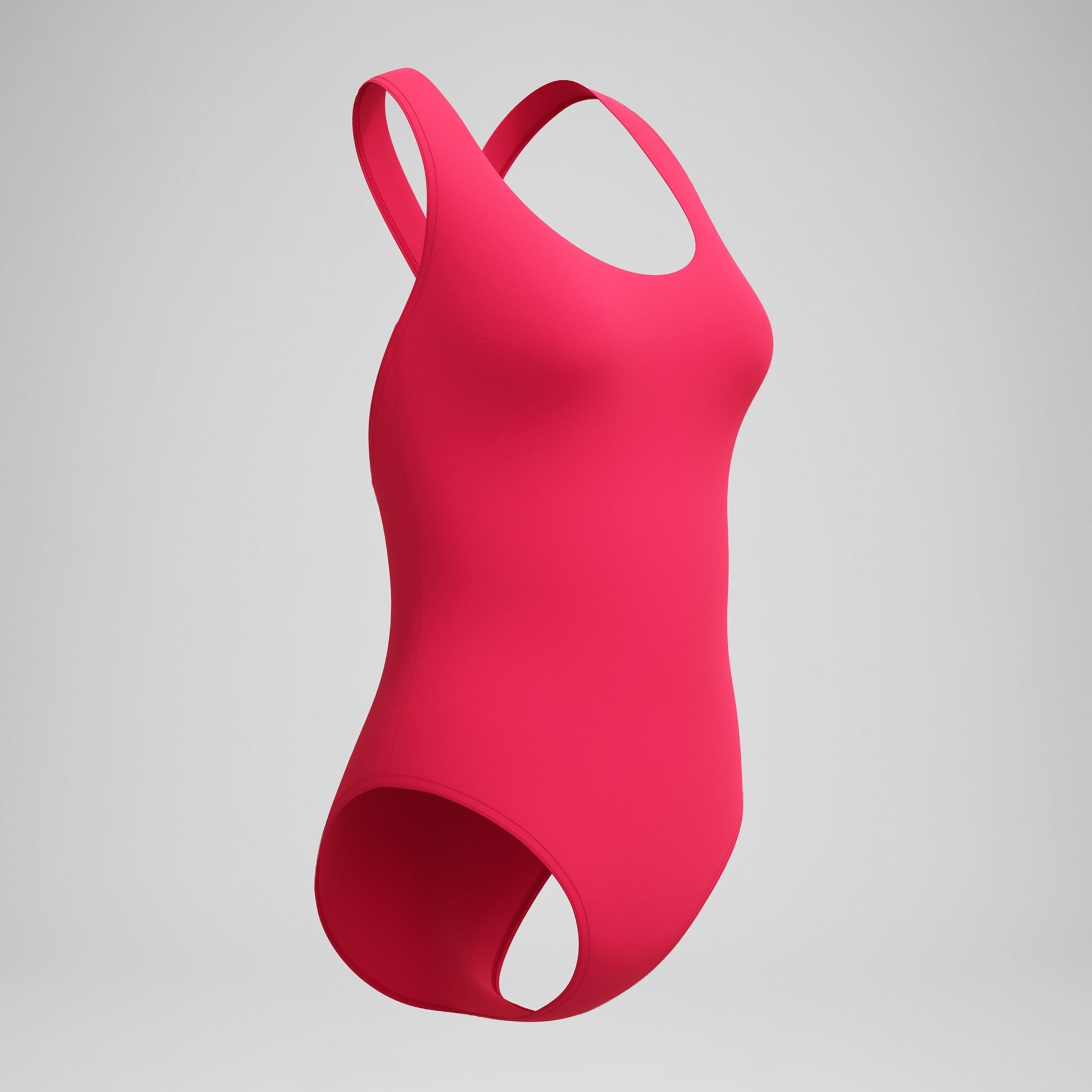 Speedo Women's Solid Scoop Neck One Piece Swimsuit  One Piece Swimsuits  Speedo