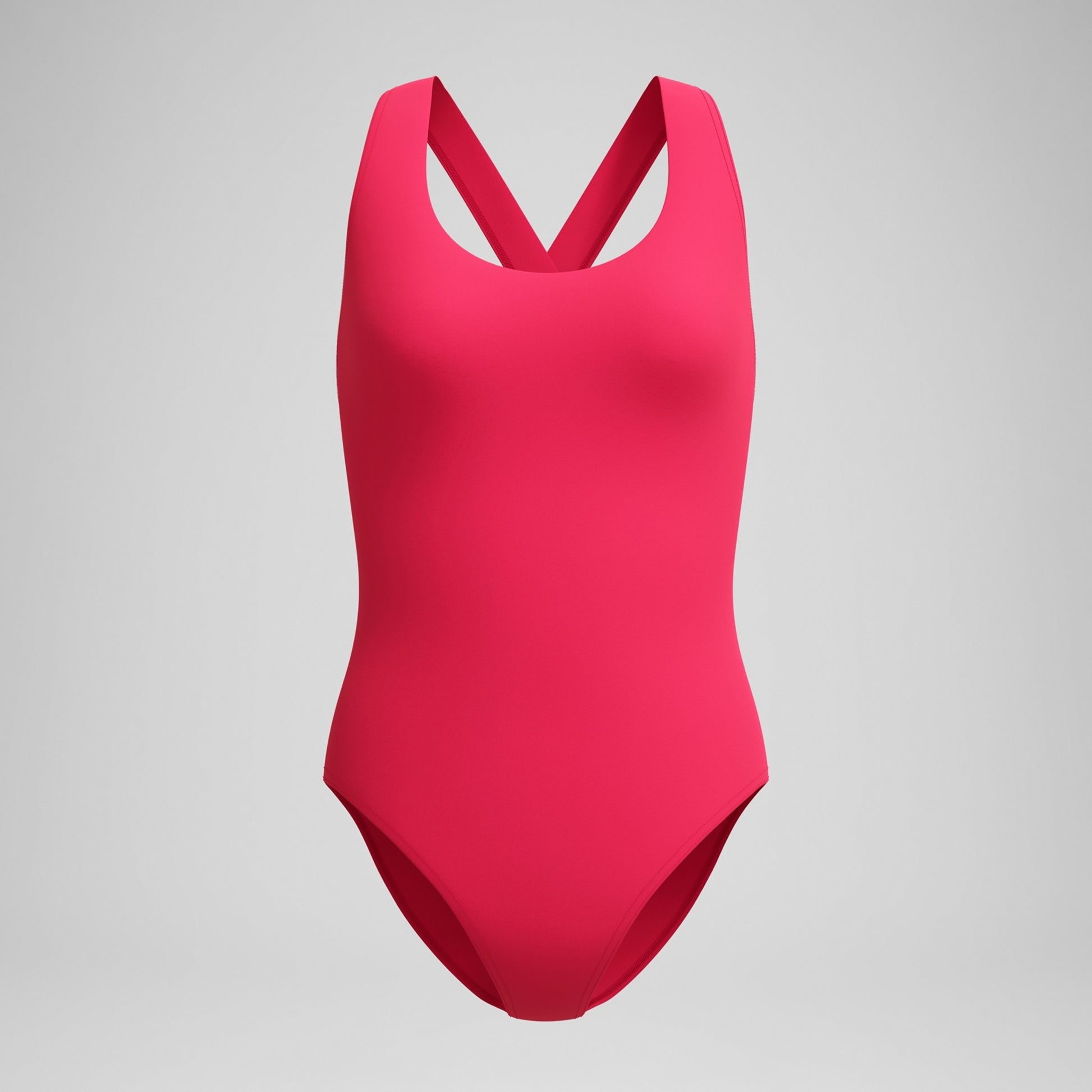 Speedo Women's Solid Scoop Neck One Piece Swimsuit  One Piece Swimsuits  Speedo