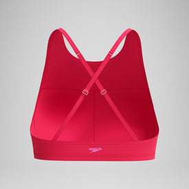 Speedo Women's Solid High Neck Bikini Top  Bikini Top  Speedo