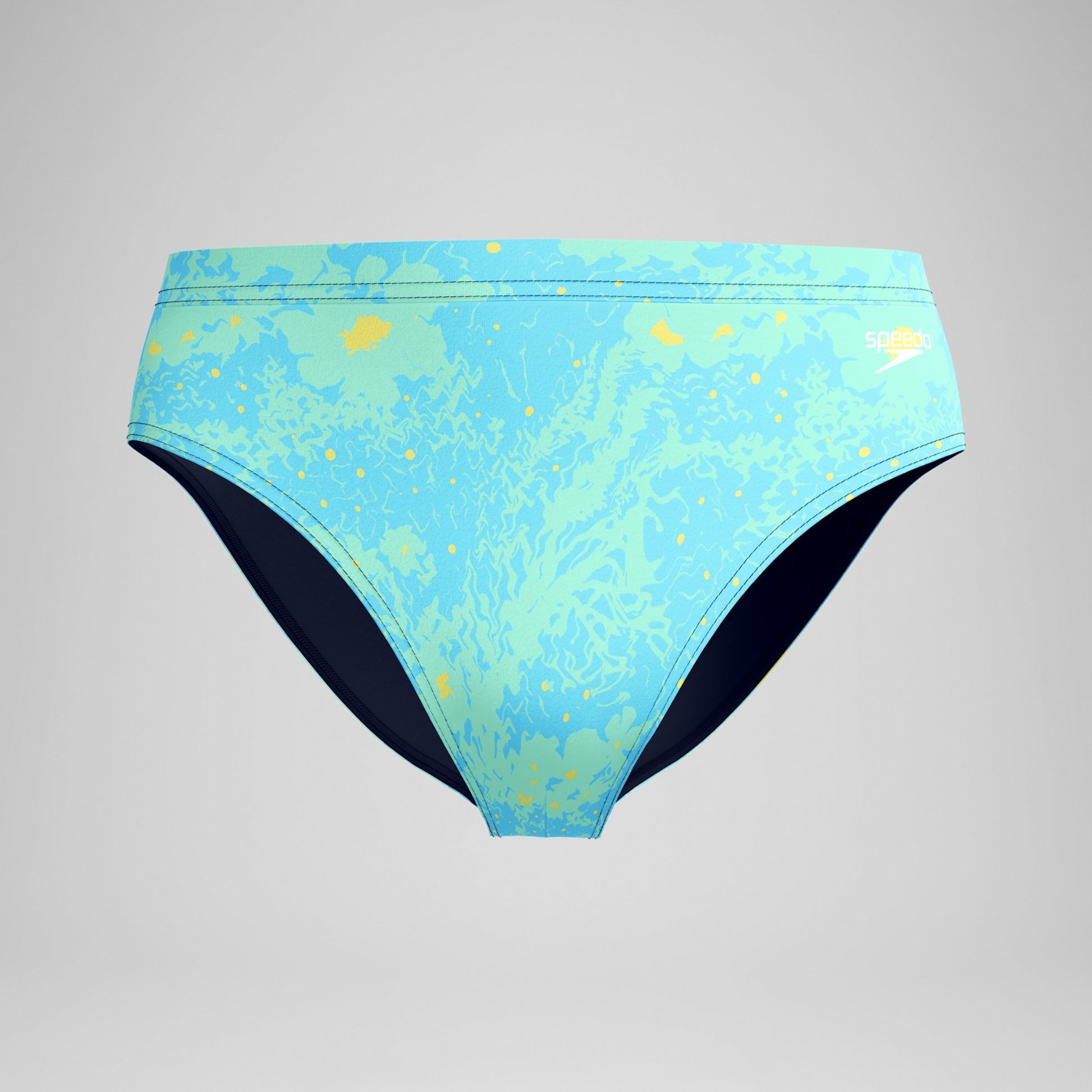 Speedo Men's Print The Speedo 3 Inch Swim Brief  Swimming Briefs for Men  Speedo