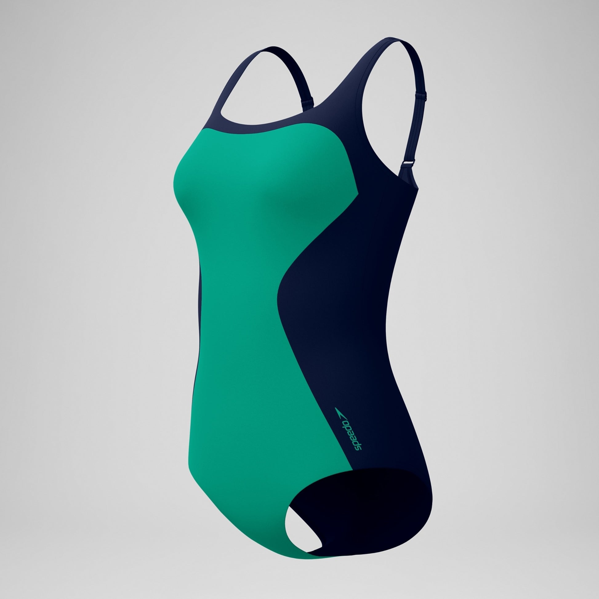 Speedo Women's Colorblock Contour One Piece Swimsuit  One Piece Swimsuits  Speedo