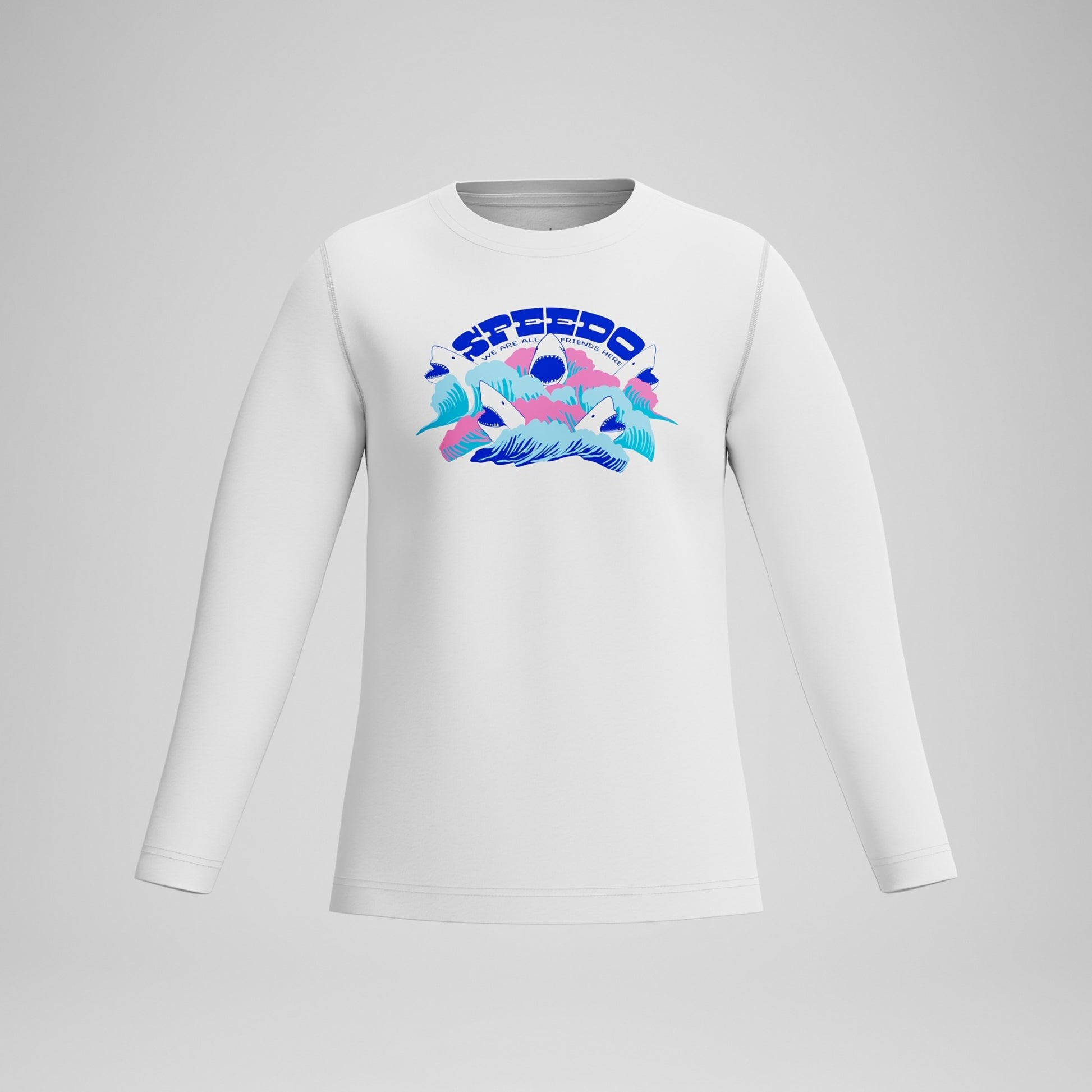 Speedo Boy's Long Sleeve Graphic Swim Shirt  Boys Rash Guard  Speedo