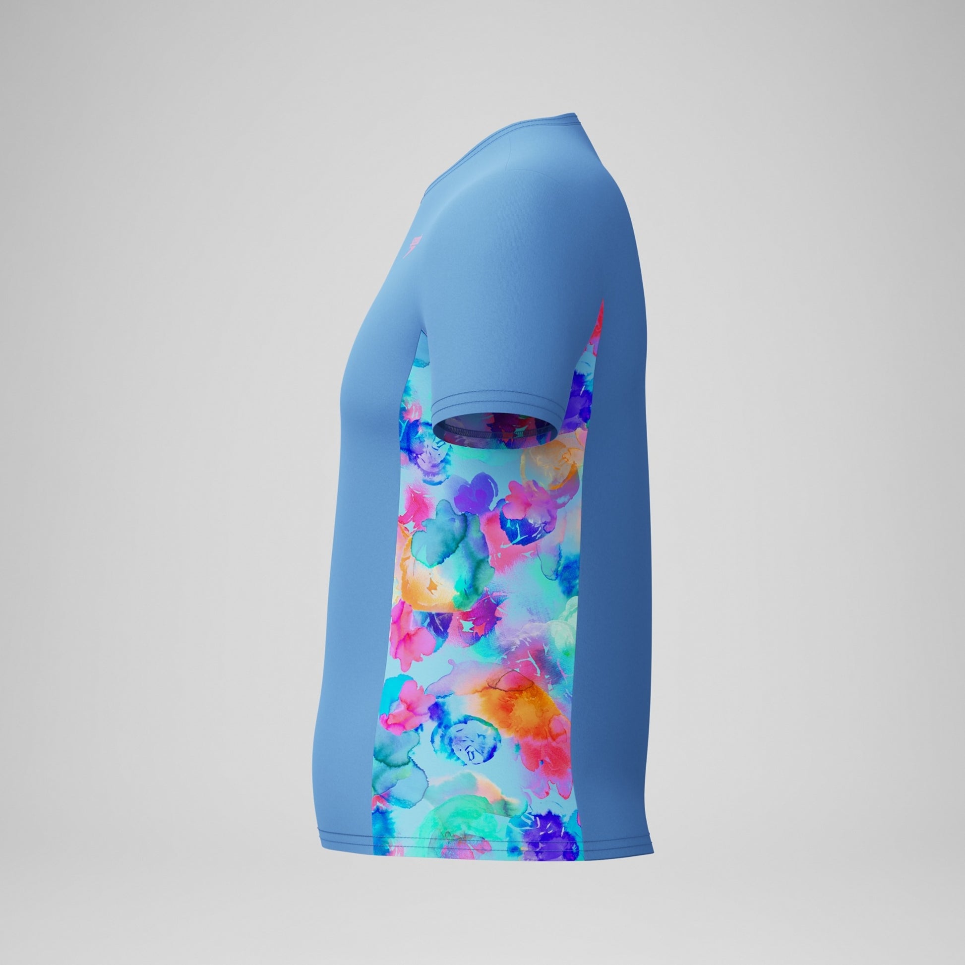 Speedo Girl's Short Sleeve Print Splice Rashguard  Girls Rash Guard  Speedo