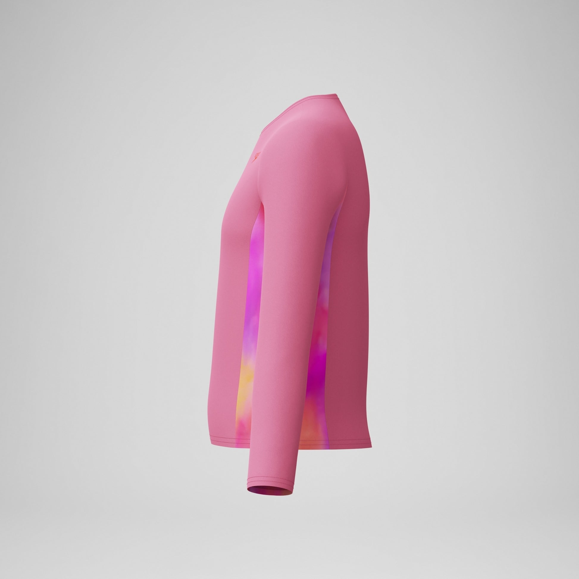 Speedo Girl's Long Sleeve Print Splice Rashguard  Girls Rash Guard  Speedo