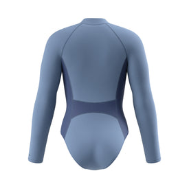 Speedo Women's Scuba Flex Long Sleeve Zip One Piece Swimsuit  One Piece Swimsuits  Speedo