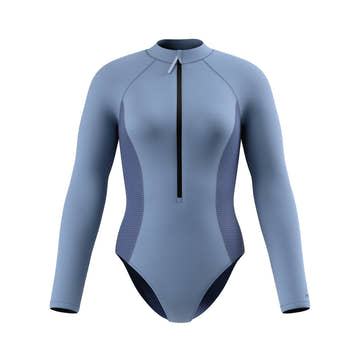 Speedo Women's Scuba Flex Long Sleeve Zip One Piece Swimsuit