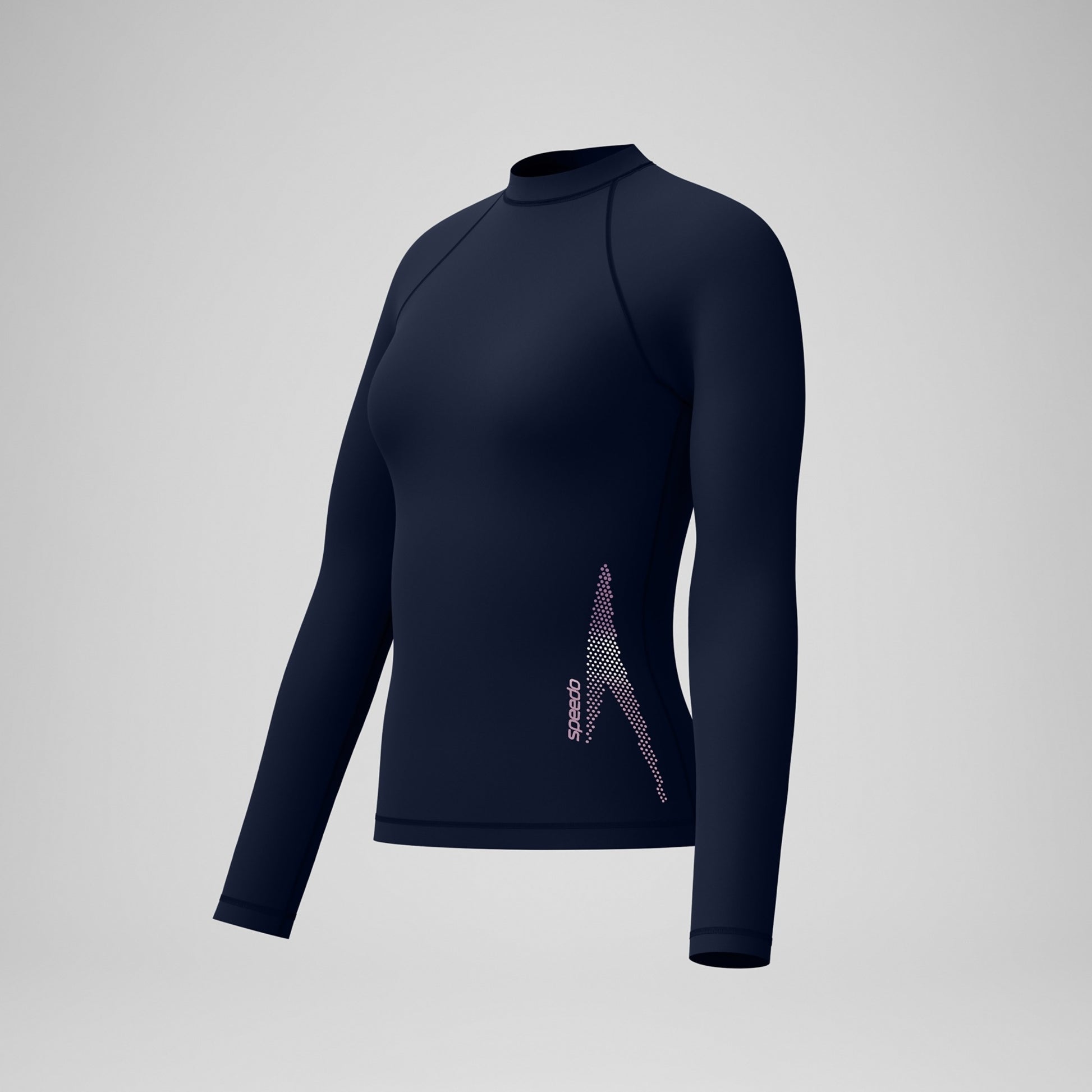 Speedo Women's Long Sleeve Solid Boom Rashguard  Long Sleeve Rash Guard  Speedo