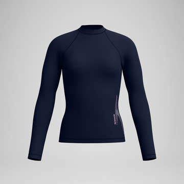 Speedo Women's Long Sleeve Solid Boom Rashguard  Long Sleeve Rash Guard  Speedo