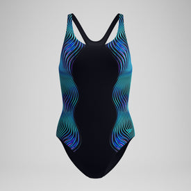 Speedo Women's Print Medalist One Piece Swimsuit  One Piece Swimsuits  Speedo