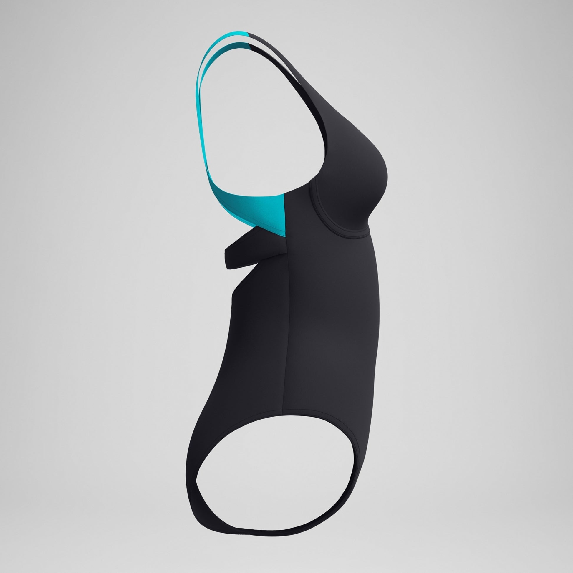 Speedo Women's Solid Flex Band One Piece Swimsuit  One Piece Swimsuits  Speedo