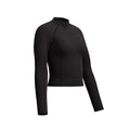 Speedo Women's Long Sleeve Solid Zip Rashguard  Long Sleeve Rash Guard  Speedo