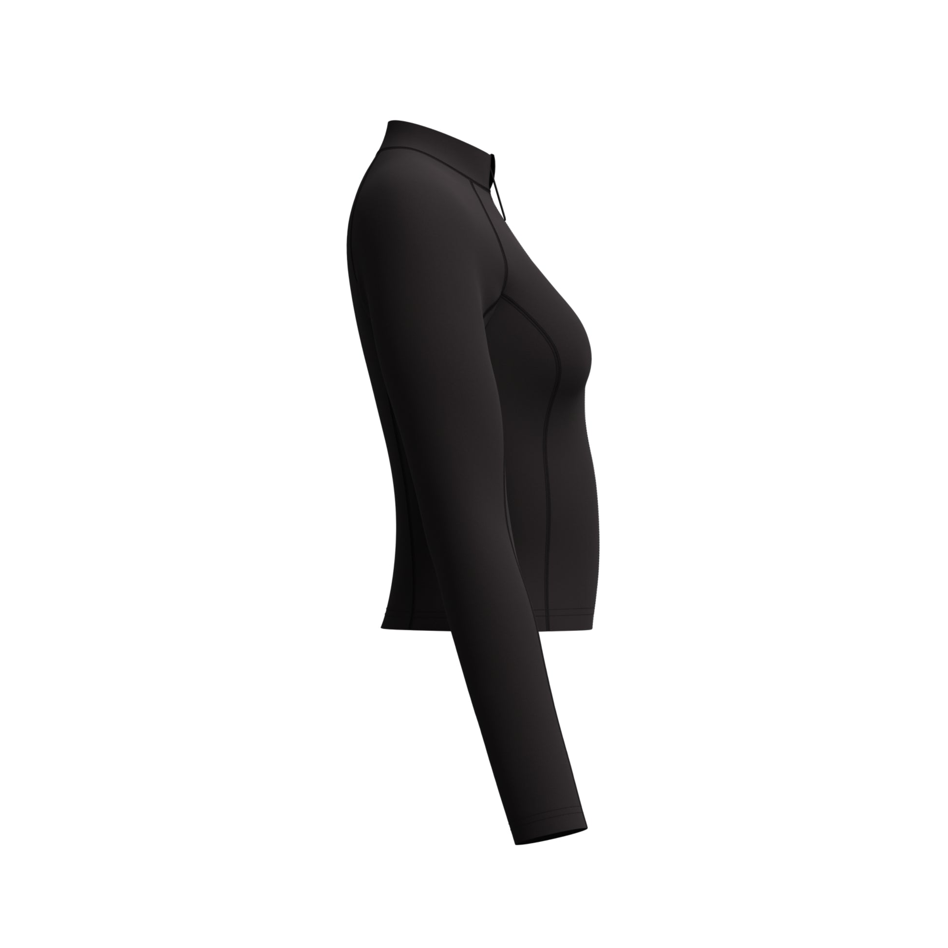 Speedo Women's Long Sleeve Solid Zip Rashguard  Long Sleeve Rash Guard  Speedo