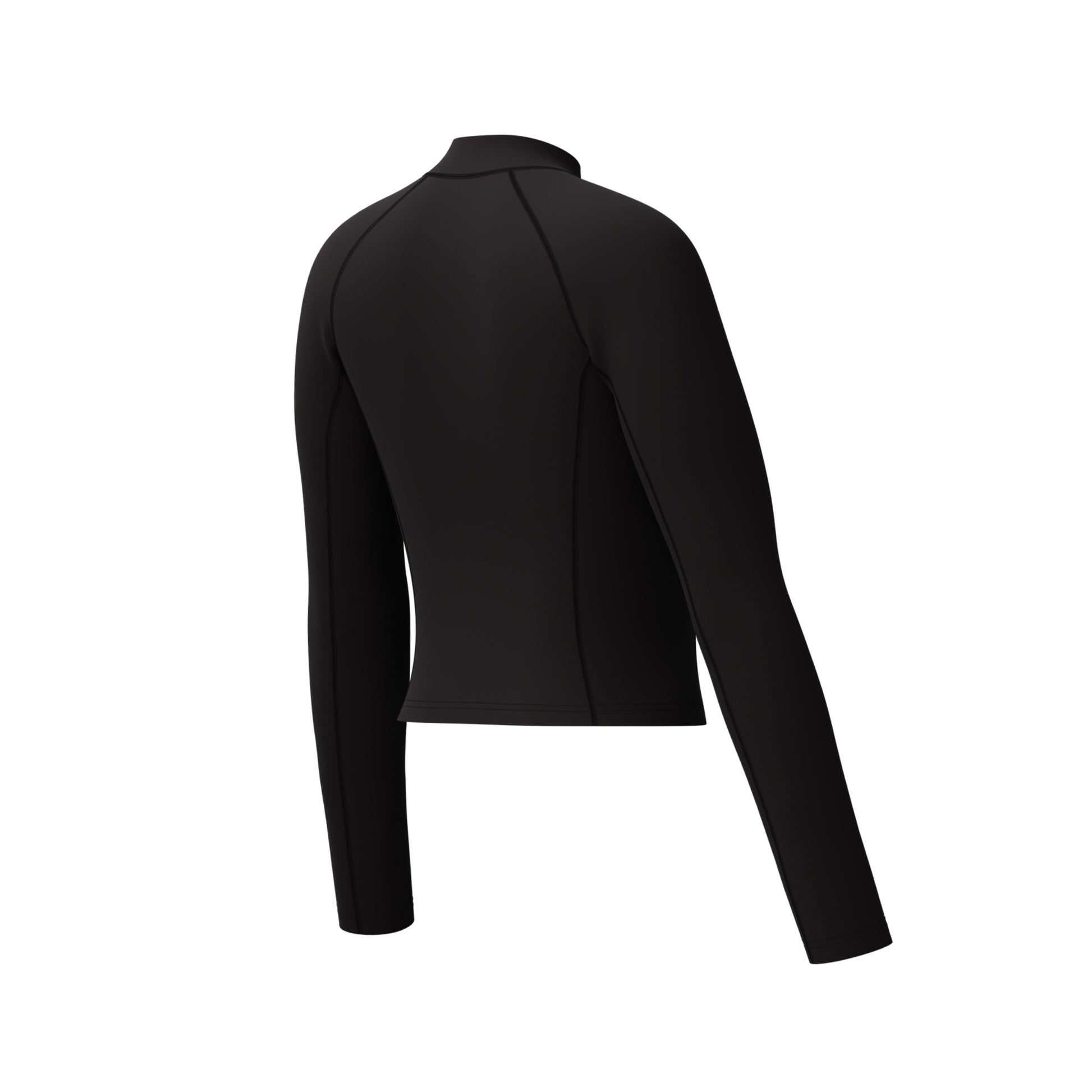Speedo Women's Long Sleeve Solid Zip Rashguard  Long Sleeve Rash Guard  Speedo