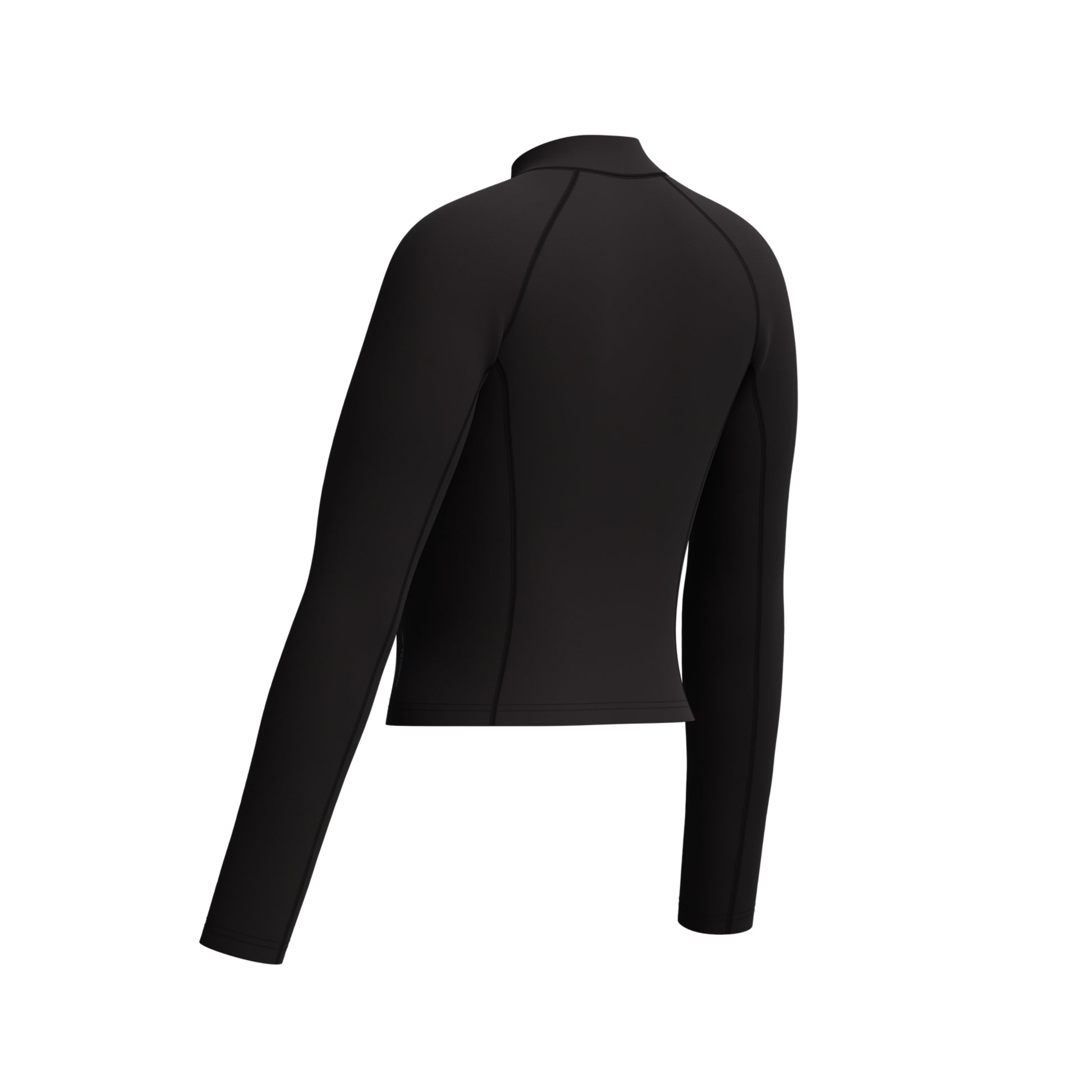 Speedo Women's Long Sleeve Solid Zip Rashguard  Long Sleeve Rash Guard  Speedo