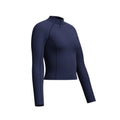 Speedo Women's Long Sleeve Solid Zip Rashguard  Long Sleeve Rash Guard  Speedo