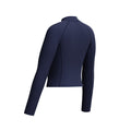 Speedo Women's Long Sleeve Solid Zip Rashguard  Long Sleeve Rash Guard  Speedo