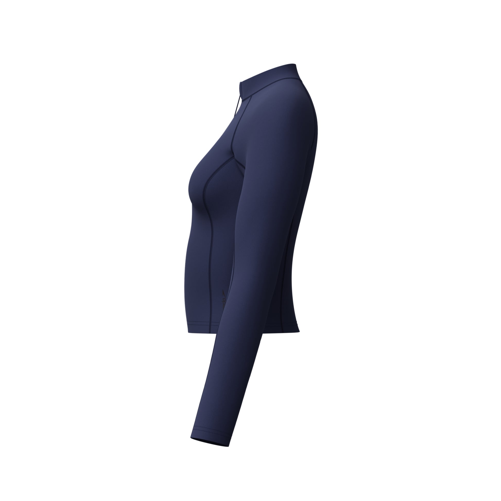 Speedo Women's Long Sleeve Solid Zip Rashguard  Long Sleeve Rash Guard  Speedo